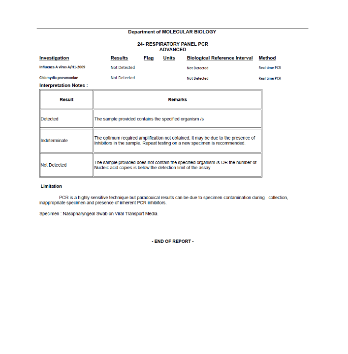 Image of Lungs Pathogens Panel